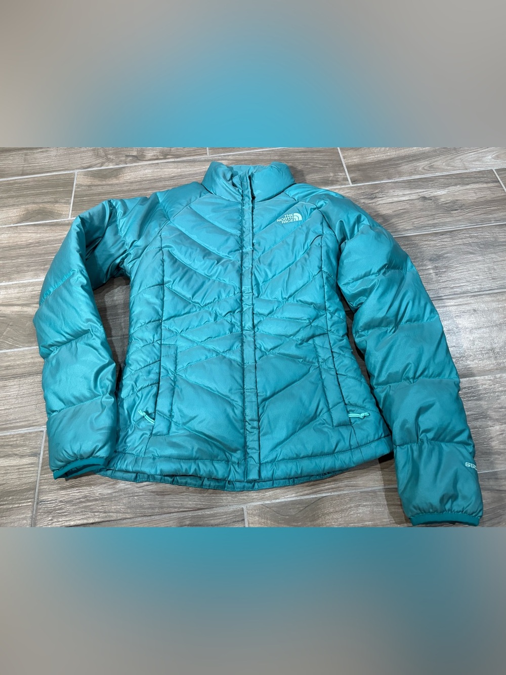 The North Face Jacket Womens XS 550 Down Puffer Full Zip Outdoor Flaws